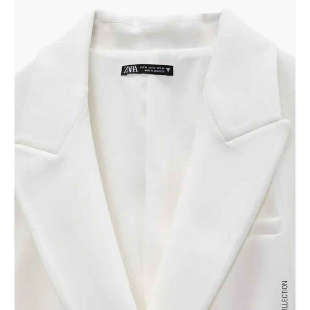 ZARA Blazer Dress White - Picture 6 of 9